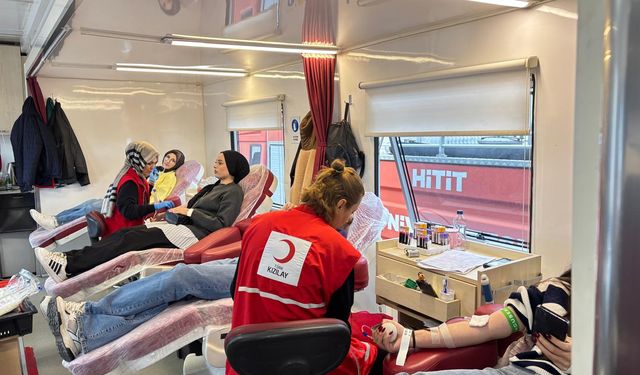 Türk Kızılaydan Alaca'da kan bağışı etkinliği