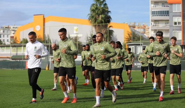 Alanyaspor, Çorum FK maçı hazırlıklarını tamamladı