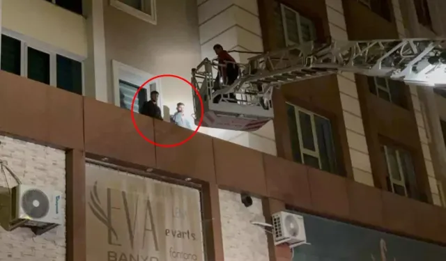 Pencereden çarşafla inerken gören hırsız sandı, gerçek çok başka çıktı