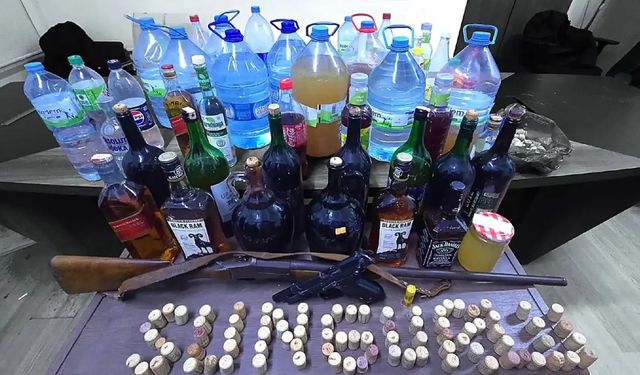 Çorum'da sahte alkol operasyonu: 3 gözaltı