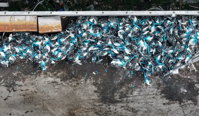 İSBİKE'nin bisikletleri kırılarak hurda haline getirildi