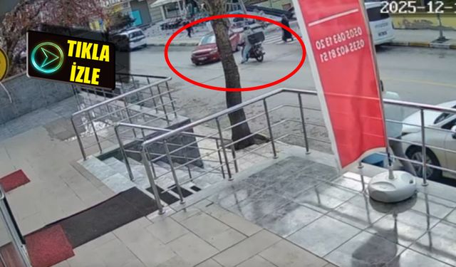 Mavral Sokak'taki kaza böyle görüntülendi