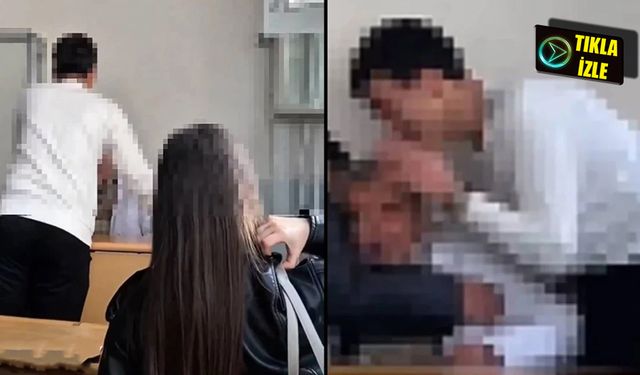 Lise öğrencilerinden öğretmene saygısız hareketler