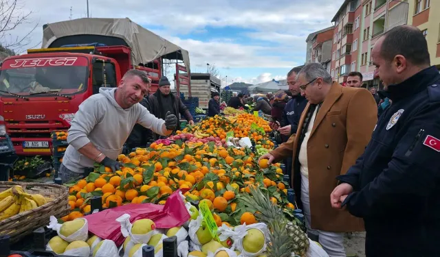 Başkan pazar denetiminde