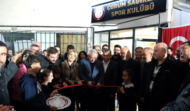 Çorum'da Sağırlarspor Lokali hizmete açıldı