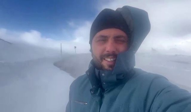 Kar ve tipi Palandöken geçidinde ulaşım aksatıyor