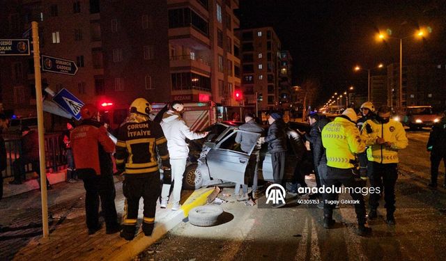 Çorum'da kaza: 4 yaralı