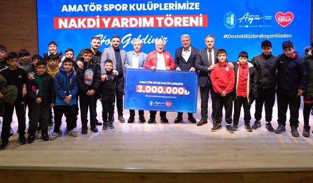 Belediye’den amatörlere 3 milyon lira nakdi destek