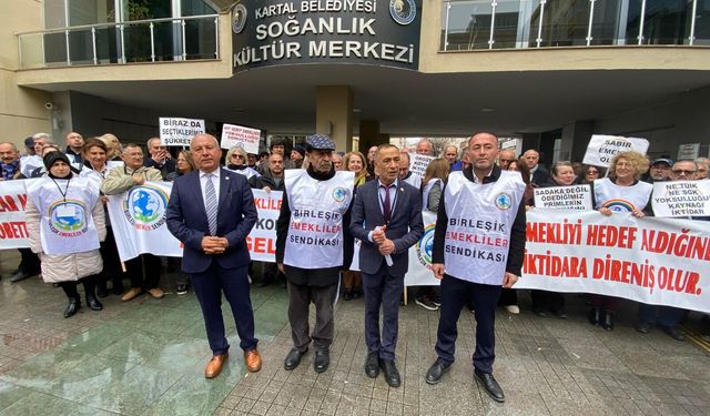 Emekli maaşlarının en az 45 bin lira olmasını talep ettiler