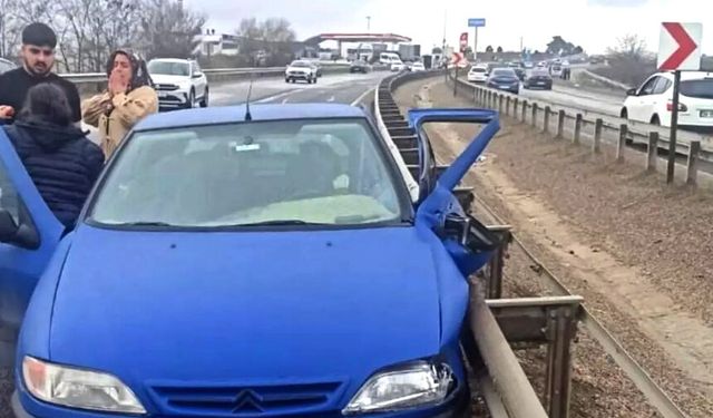 El frenini çekmeyi unuttuğu aracı sonu oldu