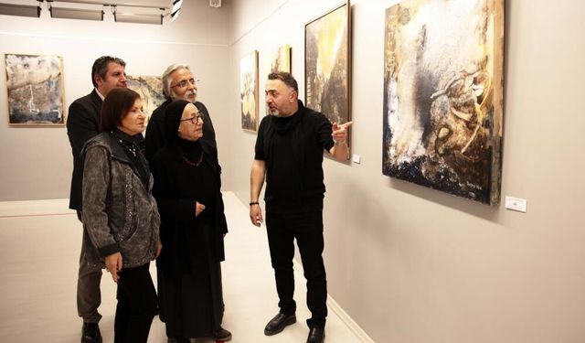 Çorumlu ressam SANKO Sanat Galerisi’nde sergi açtı