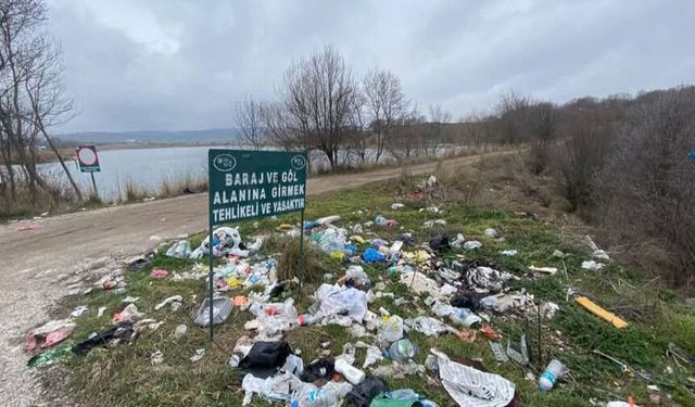 Seydim Barajında  çevre kirliliği