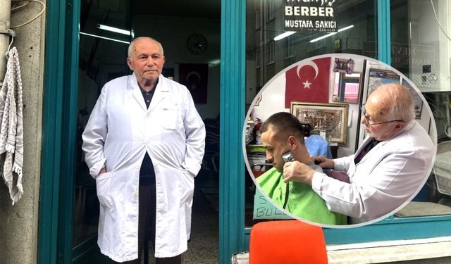 66 yıldır traş ediyor