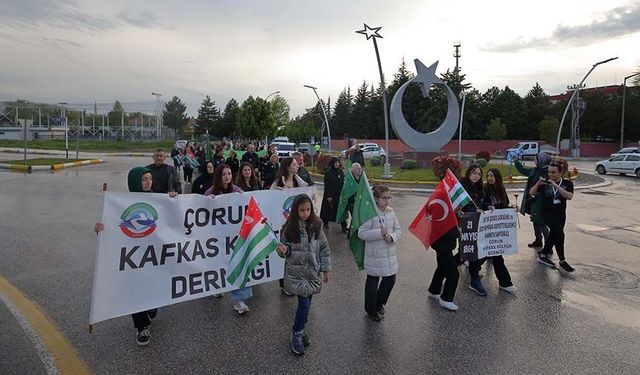Çerkes sürgününün 162. yıl dönümünde "sessiz yürüyüş" yapıldı