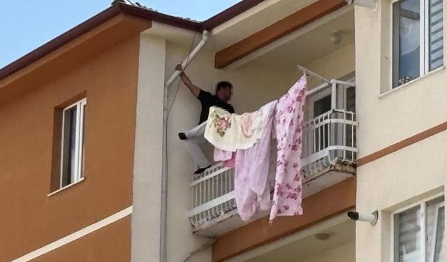 5. kattan atlamak isteyen şahsı ekipler ikna etti