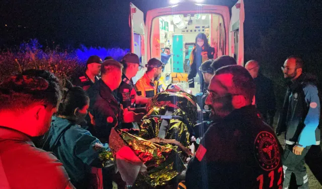 Paraşütü dolandı, dere yatağına düştü