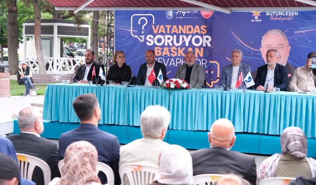 Piribaba Parkı'nda vatandaşları dinledi