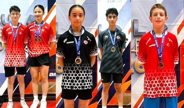 Badminton’da bir altın dört bronz madalya