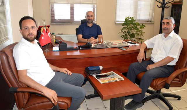 Sağlam ve Kabakcı’dan gazetemize ziyaret