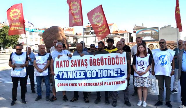 Çorum'da NATO protestosu!