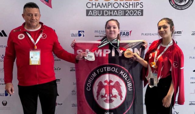 Abu Dabi'de Çorum'un gururu oldular