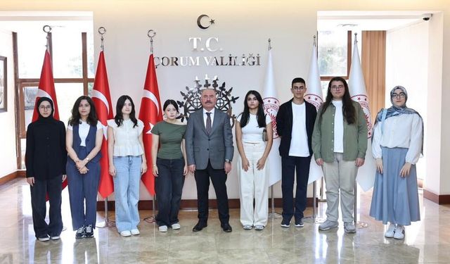 Vali Çalgan şampiyonları ağırladı