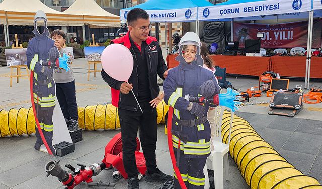 Çorum İtfaiyesi kuruluşunun 101. yılını kutluyor