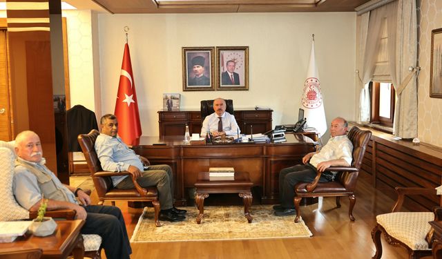 Serban köyünden Vali Çalgan'a ziyaret