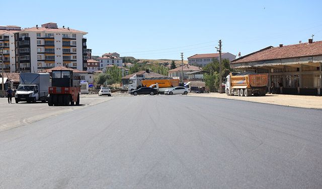 Sungurlu'da asfalt çalışması