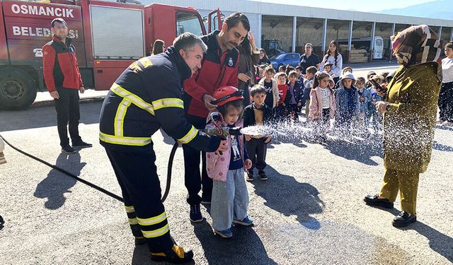 Öğrenciler itfaiyecilik mesleğini deneyimledi
