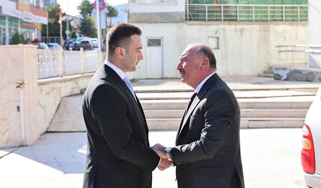 Vali Çalgan'dan yeni kaymakama hayırlı olsun ziyareti