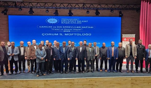 Çorum'da "Cami ve Sosyal Hayat" paneli düzenlendi