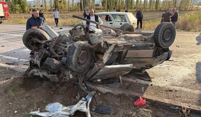 Çorum'da feci kaza: 4 ağır yaralı