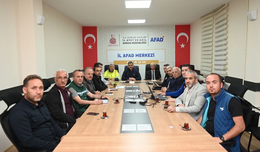 İl Afet ve Acil Durum Yönetimi toplandı