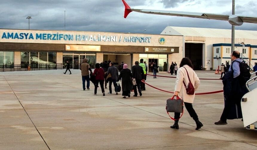 Merzifon'dan bu ay 88 uçuş trafiği yaşandı