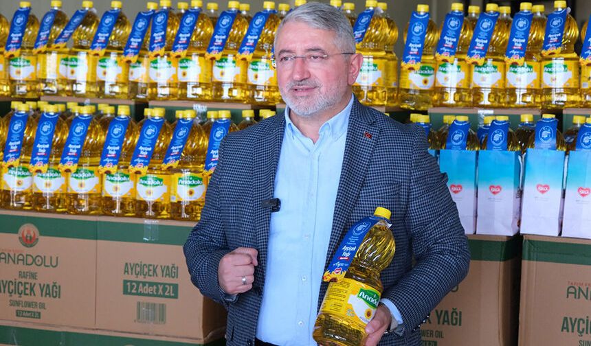 Belediye ihtiyaç sahiplerine ayçiçek yağı dağıtacak