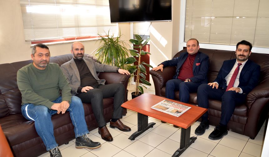 Başhekim Komut'tan gazetemize ziyaret
