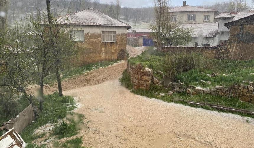 Çorum'da dolu yağışı tarım arazilerini vurdu