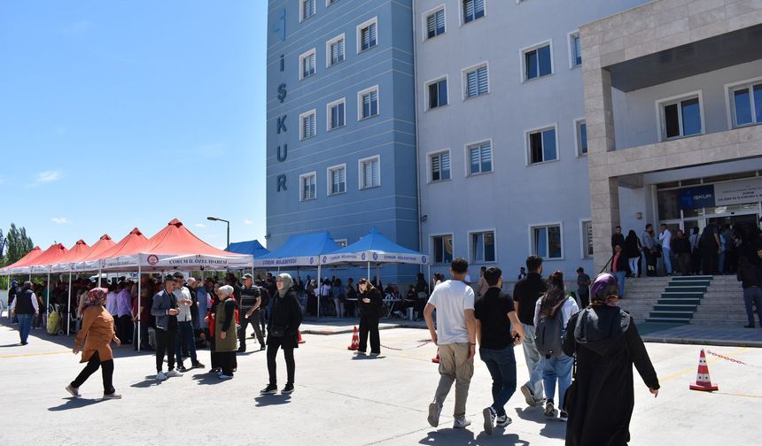 Bölgede en düşük işsizlik oranı Çorum'da