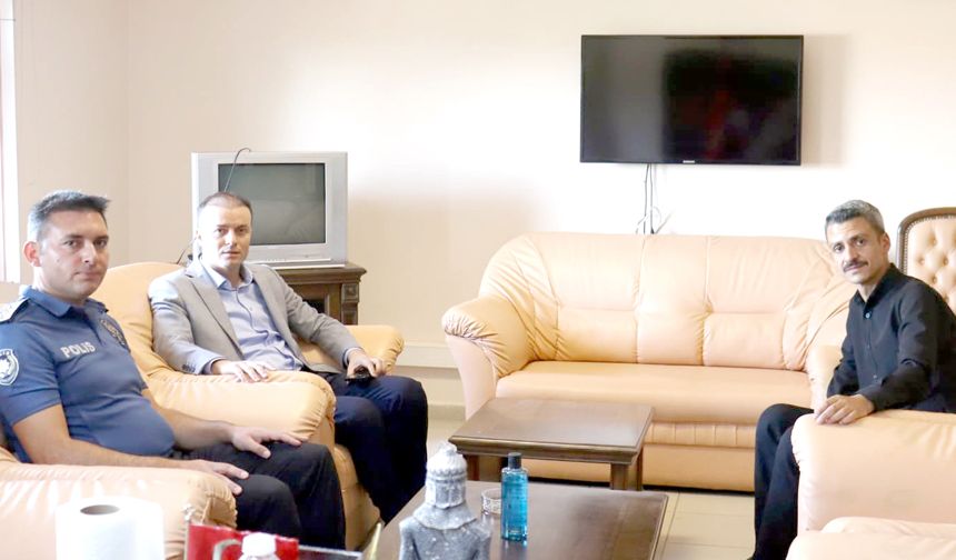 Kaymakam Dinçer'den Başsavcı  İsmail Dilekçi'ye iade-i ziyaret