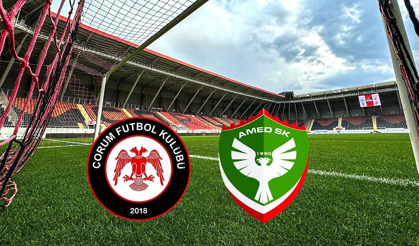Çorum FK-Amed maçı sadece bu kanalda