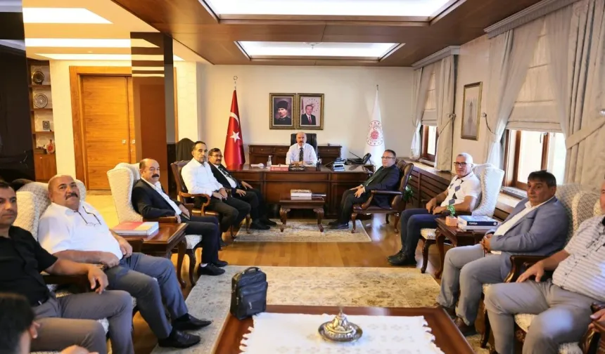 Vali Çalgan'a tarımda yaşanan sorunlar iletildi