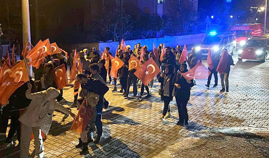 Kargı'da fener alayı coşkusu