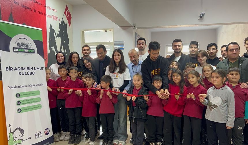 MEF Üniversitesi öğrencilerinden Çorum’a eğitim desteği