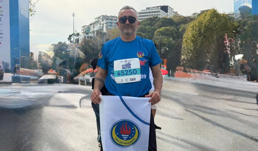 Çetin Koçak İstanbul Maratonu'nda koştu