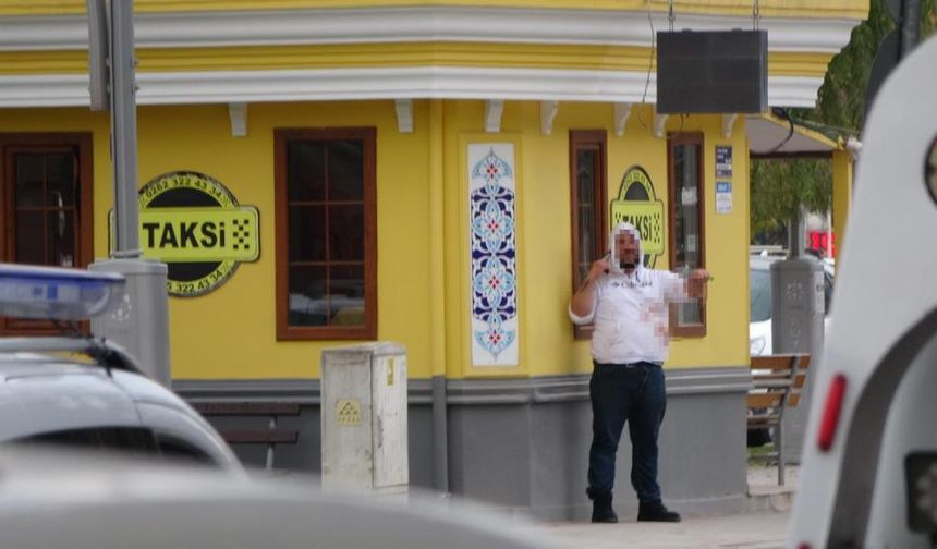 Taksi durağındaki şahıs etkisiz hale getirildi