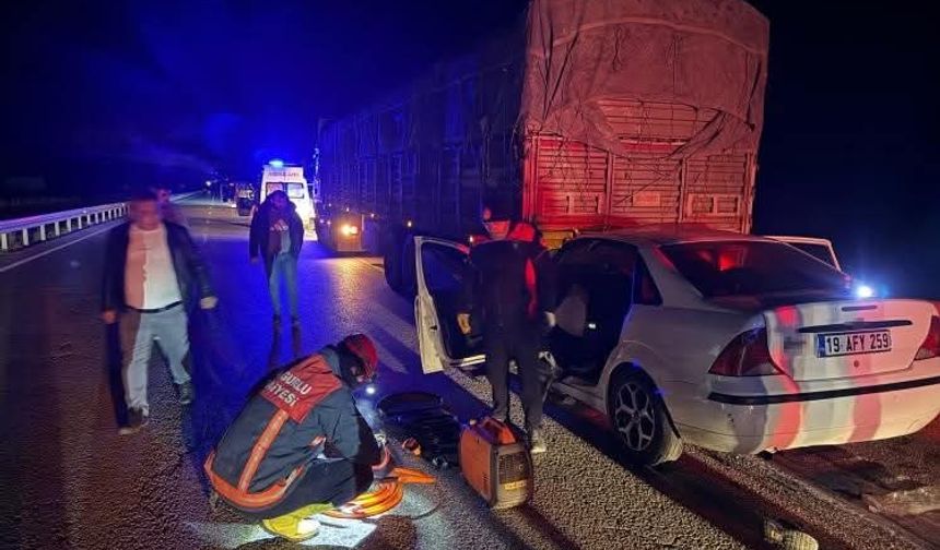 Çorum'da feci kaza: 1 ölü