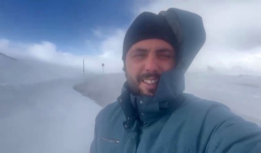 Kar ve tipi Palandöken geçidinde ulaşım aksatıyor