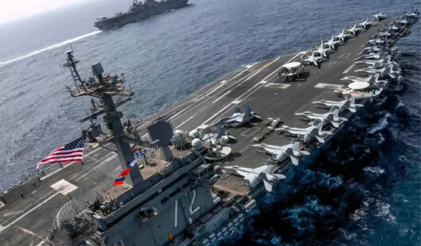 Savaş çanları çalıyor! Dev uçak gemisi bölgeye ulaştı