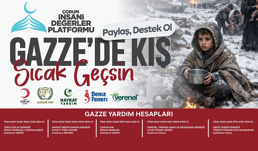 Gazzelilerin duasında  siz de yerinizi alın